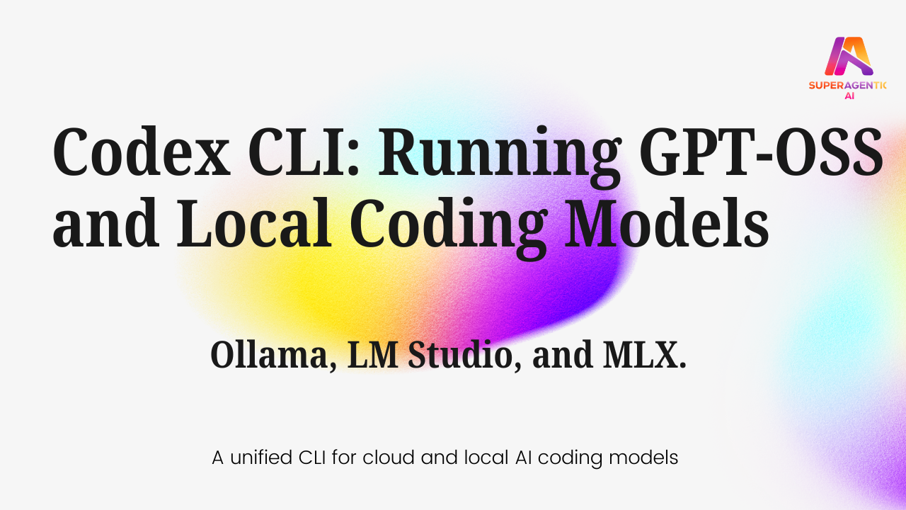 Codex CLI: Running GPT-OSS and Local Coding Models with Ollama, LM Studio, and MLX