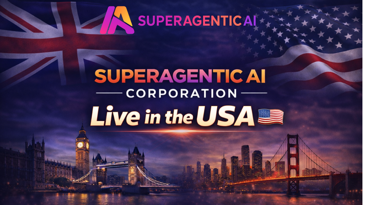 Superagentic AI USA Launch - US and UK flags